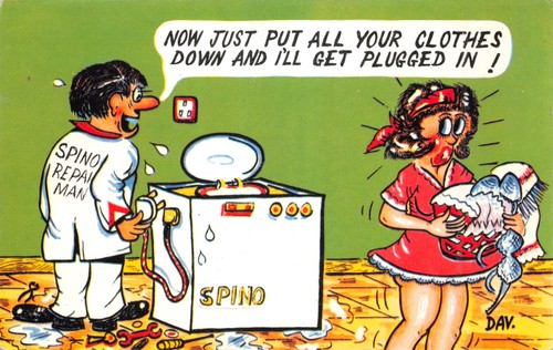 Grinmor comic postcard - grinmor,