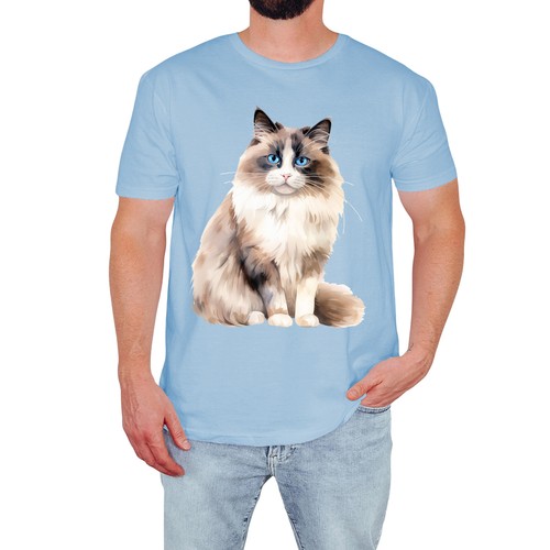 Shirt uomo gatto - gatto, carino