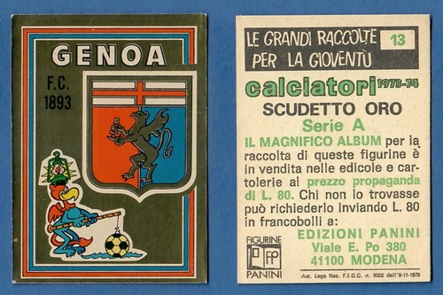 Scudetto calciatori panini - scudetto,