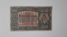 Vecchia banconota Ungheria 10000 corone - 80 riempitivi 1923