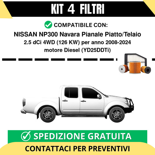 Kit filtri tagliando per - 4,