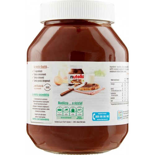 Ferrero nutella chocolate - chocolate, 950