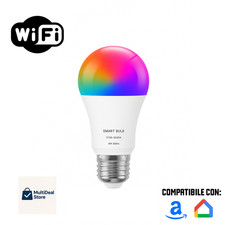 Lampadina LED Smart WiFi RGB E27 Alexa Google Home Controllo App 15 W