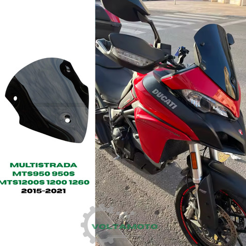 Parabrezza nero ducati - parabrezza,