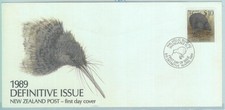 84398 - NUOVA ZELANDA - Storia Postale - FDC COVER 1989 Animali UCCELLINI: KIWI