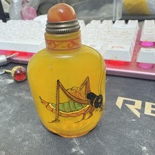 Antica collezione cinese Pechino, pura dipinta a mano, vetro, bottiglia tabacco da fiuto