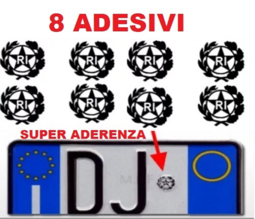 Adesivo stemma targa auto - stemma,