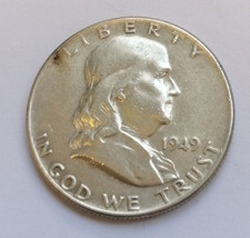 HALF DOLLAR  BENJAMIN FRANKLIN  ANNO 1949   ARGENTO      OTTIMA CONSERVAZIONE !!