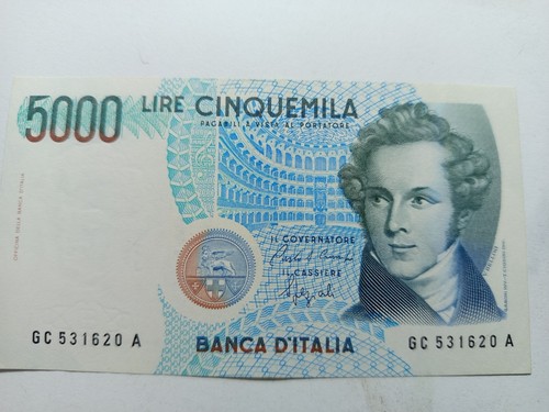 5000 lire bellini lettera - 5000, c