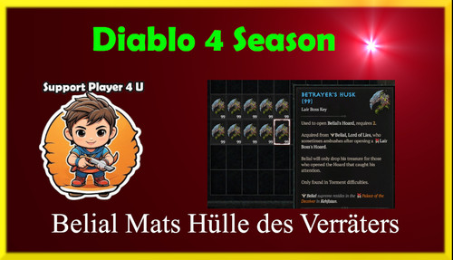 Diablo season belial mats - diablo,
