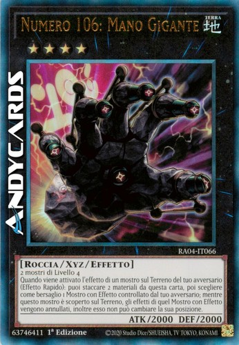 Numero 106 mano gigante - gigante, •