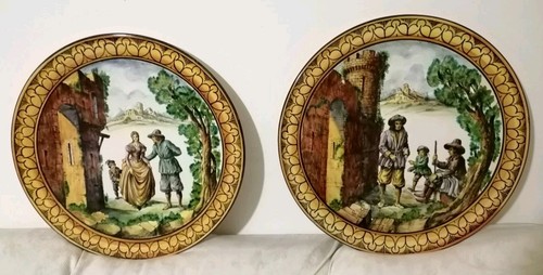 Antico piatto ceramica spica - piatto,