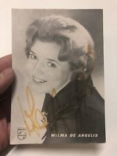 autografo Wilma De Angelis Anni ‘60, Dischi Philips