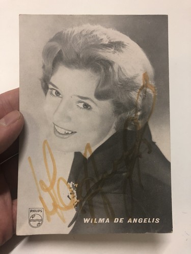 Autografo wilma angelis - wilma, de