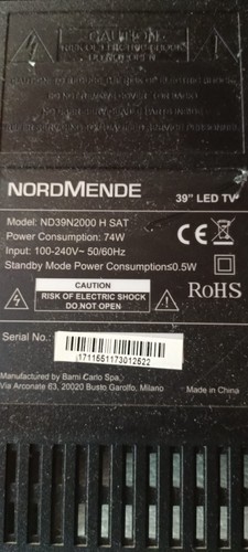 Scheda led nordmende - scheda, tv