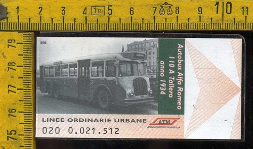 Biglietto atm tram milano - biglietto,