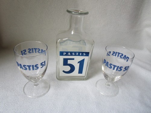 Caraffa vetro originale pastis - vetro,