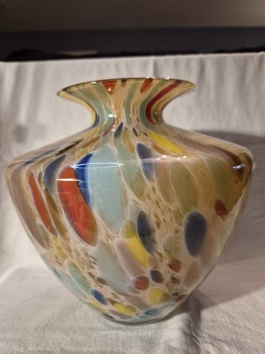 Vaso vetro artistico vintage