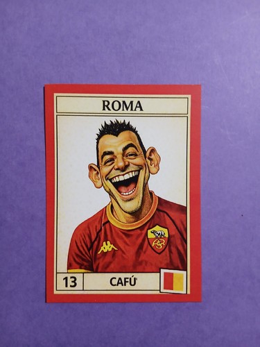 Figurina caricatura calciatori - figurina,