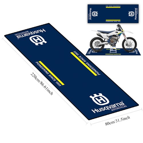 Tappetino pit garage moto blu - tappetino,