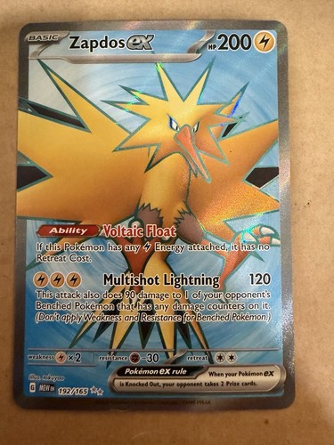 Zapdos scarlet violet - ex,