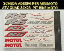 ADESIVI PER MINIMOTO R6  ATV