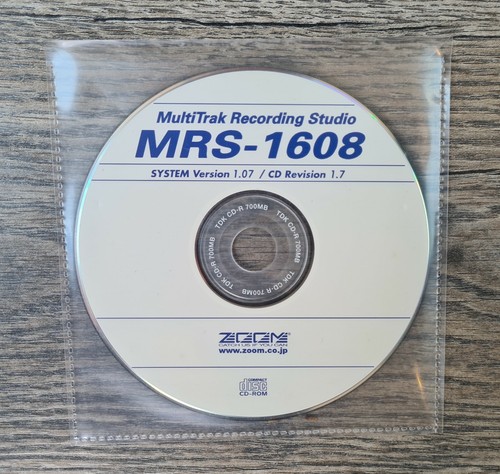 Zoom mrs 1608 - cd, backup
