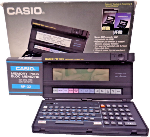 Casio pocket computer 1000 - casio, pb-1000