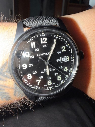 Hamilton khaki field - khaki, titanium