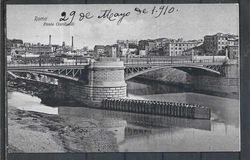 1910 roma ponte garibaldi - 1910,