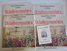 4 LP GIUSEPPE VERDI - UN BALLO IN MASCHERA - GRANDI OPERE LIRICHE FABBRI - MINT