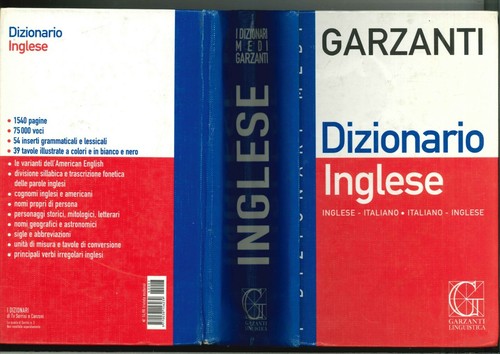Dizionario inglese garzanti - dizionario,