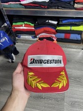 Cappello da baseball vintage Bridgestone Formula 1 F1 vintage rosso taglia unica corsa