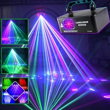 Proiettore raggio laser RGB per DJ discoteca effetto luce party DMX strobo illuminazione palcoscenico