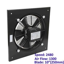 Ventilatore industriale 250 mm metallo assiale estrattore aria commerciale scarico