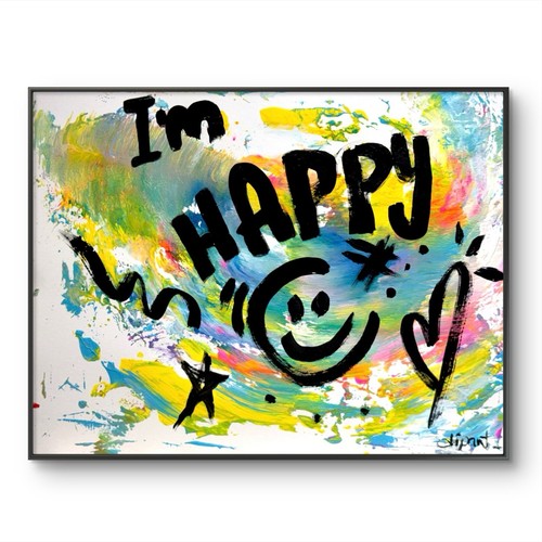 Carta happy face originale - happy,