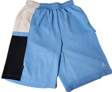 Pantaloncini basket vintage Y2K Jordan uomo blu medio bianco 28' vita 11' cuciture interne