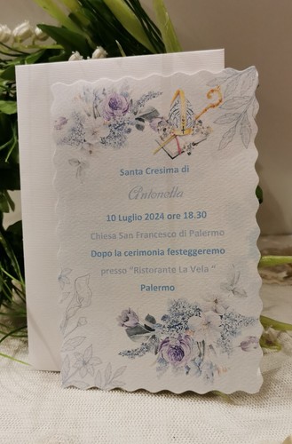 Invito santa cresima - cresima, con