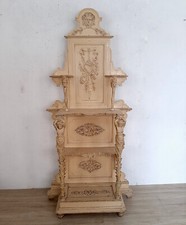 Scenografico etagere consolle laccato e intagliato stile veneziano epoca '900
