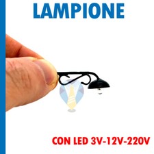 LAMPIONE LANTERNA PER PRESEPE PRESEPI DIORAMA PLASTICO FERROVIARIO CON LED