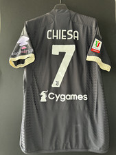 Maglia Juventus match worn Chiesa Indossata Serie a home 2023-24 third unwashed
