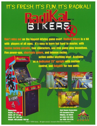 Radikal bikers atari - atari, games