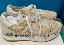 PREMIATA scarpe donna beige tech tessuto e pelle Conny 6348 sneaker taglia 39