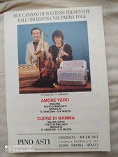 ORCHESTRA VAL PARMA FOLK "AMORE VERO" - "CUORE DI MAMMA" - ED. PINO ASTI - PARMA