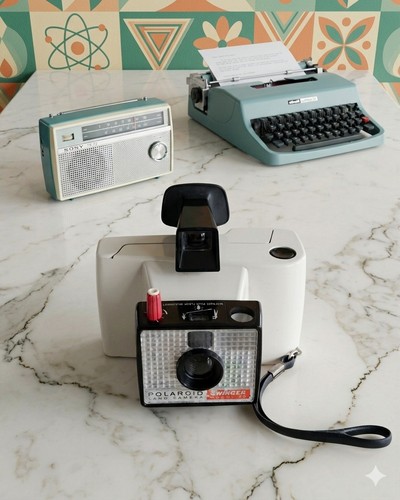 Ancien appareil photo polaroid - photo,