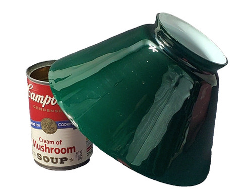 Paralume cono vetro verde - *,