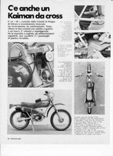 PUBBLICITA'  ADVERTISING-MOTO CIMATTI KAIMAN 50 1975 -MOTOITALIANE ENDURO EPOCA