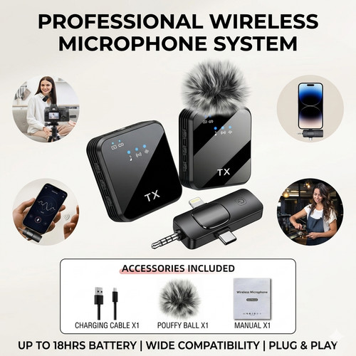 Microfono wireless lavalier - microfono,