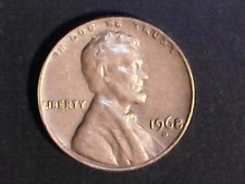1968 D Lincoln Penny Moneta da