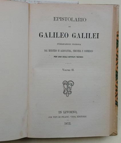 Epistolario galileo galilei - galileo,